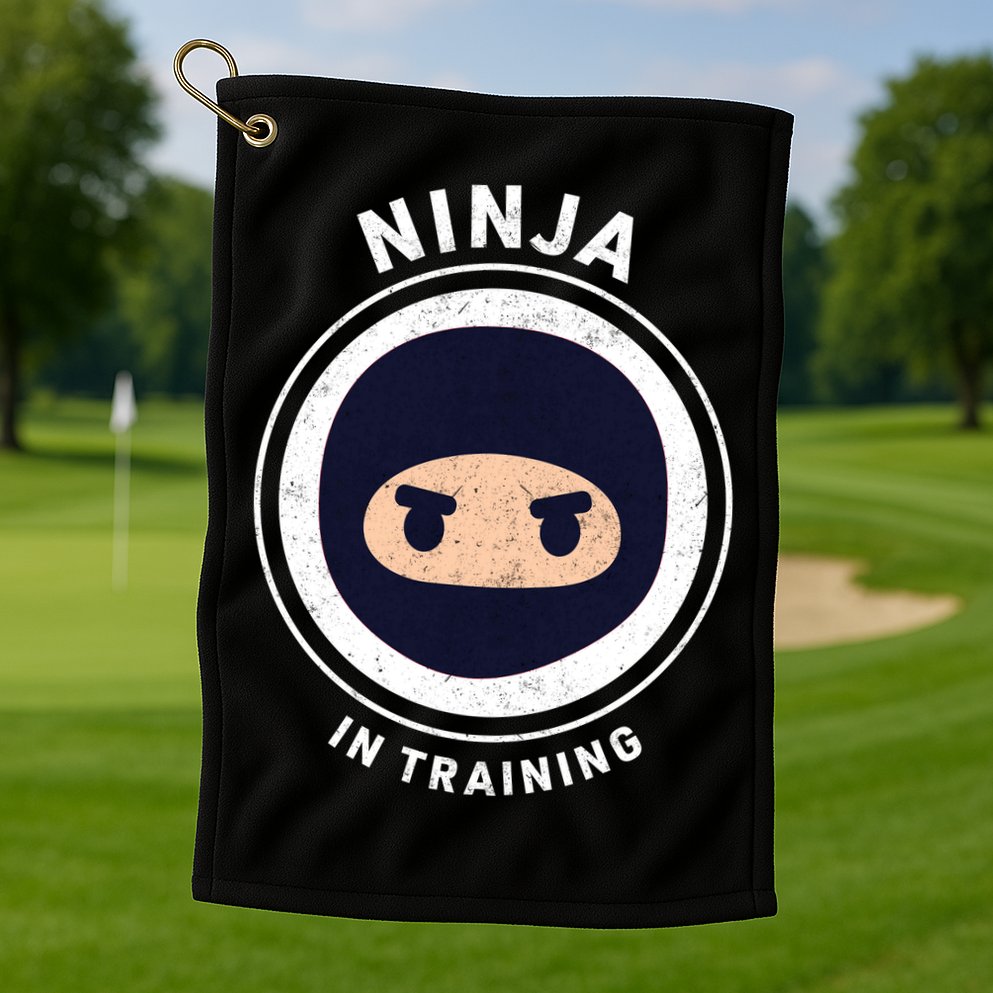 Ninja In Training  Golf Towel