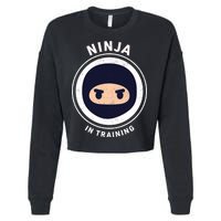 Ninja In Training  Cropped Pullover Crew