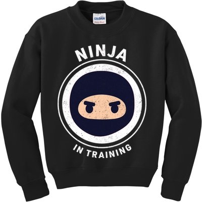 Ninja In Training  Kids Sweatshirt