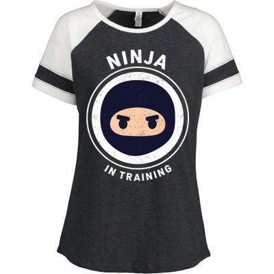 Ninja In Training  Enza Ladies Jersey Colorblock Tee