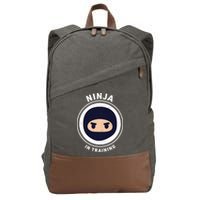 Ninja In Training  Cotton Canvas Backpack
