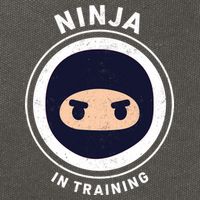 Ninja In Training  Cotton Canvas Backpack