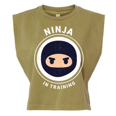 Ninja In Training  Garment-Dyed Women's Muscle Tee