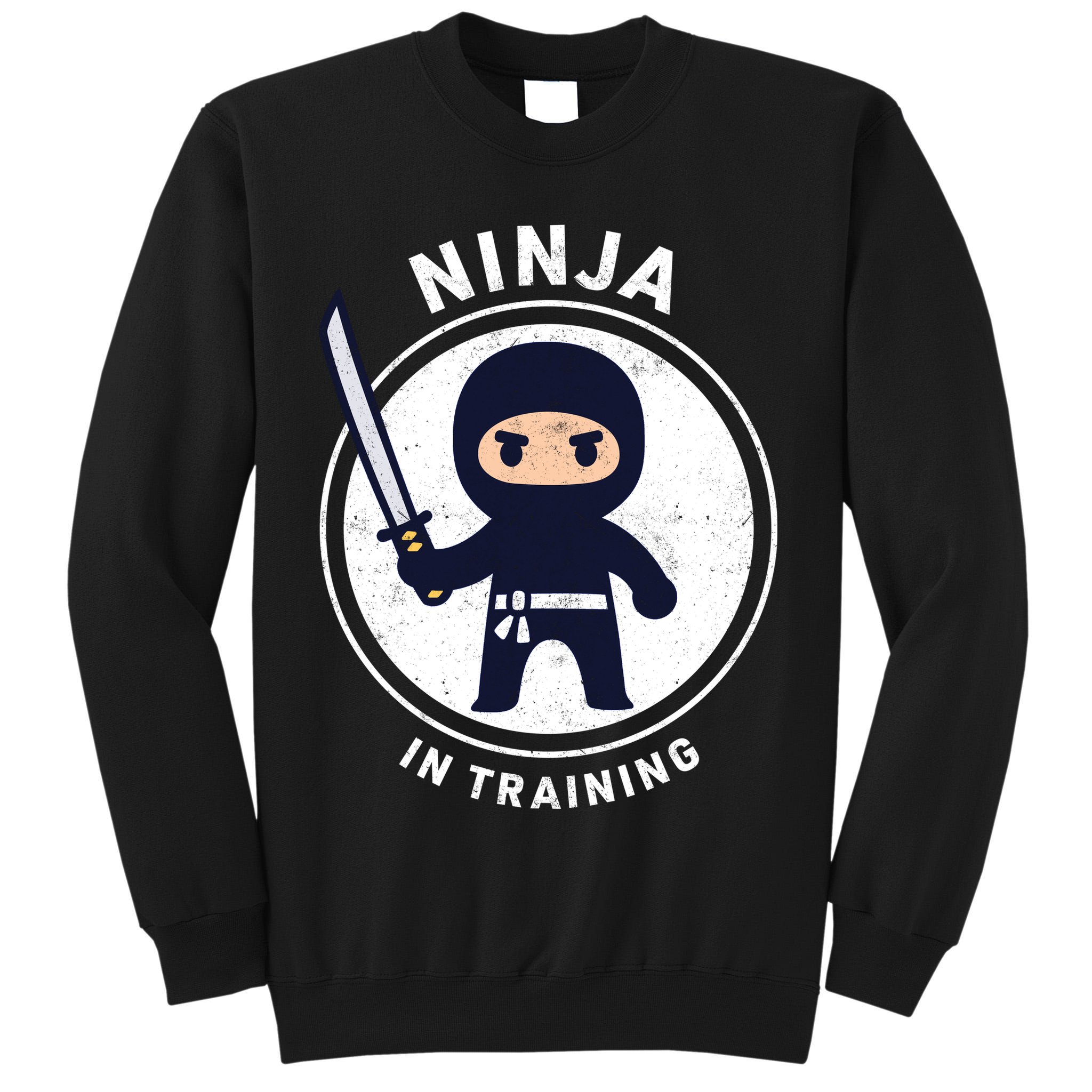 Ninja In Training Sword Tall Sweatshirt