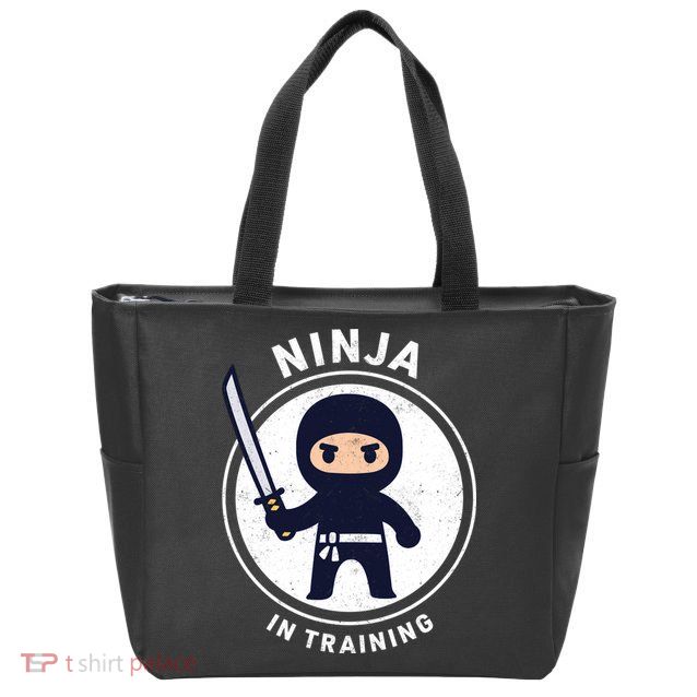 Ninja In Training Sword Zip Tote Bag