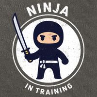 Ninja In Training Sword Cotton Canvas Backpack