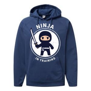 Ninja In Training Sword Performance Fleece Hoodie