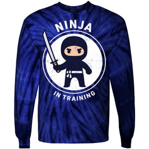 Ninja In Training Sword Tie-Dye Long Sleeve Shirt