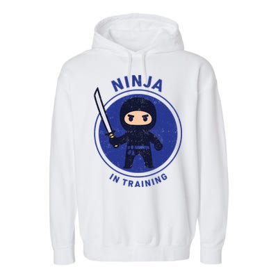 Ninja In Training Sword Garment-Dyed Fleece Hoodie