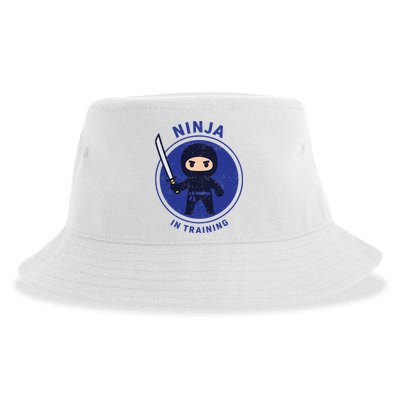 Ninja In Training Sword Sustainable Bucket Hat