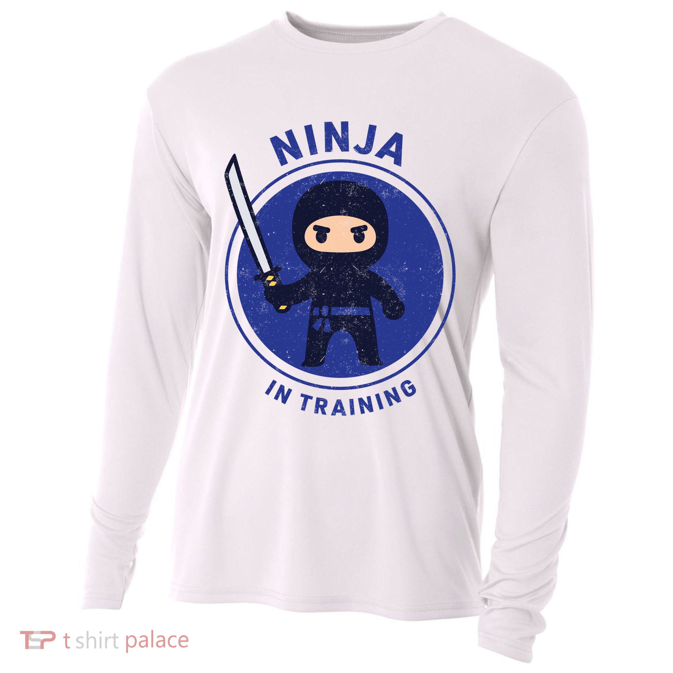 Ninja In Training Sword Cooling Performance Long Sleeve Crew