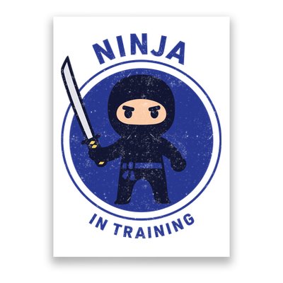 Ninja In Training Sword Poster