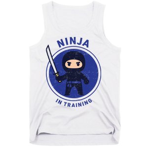 Ninja In Training Sword Tank Top