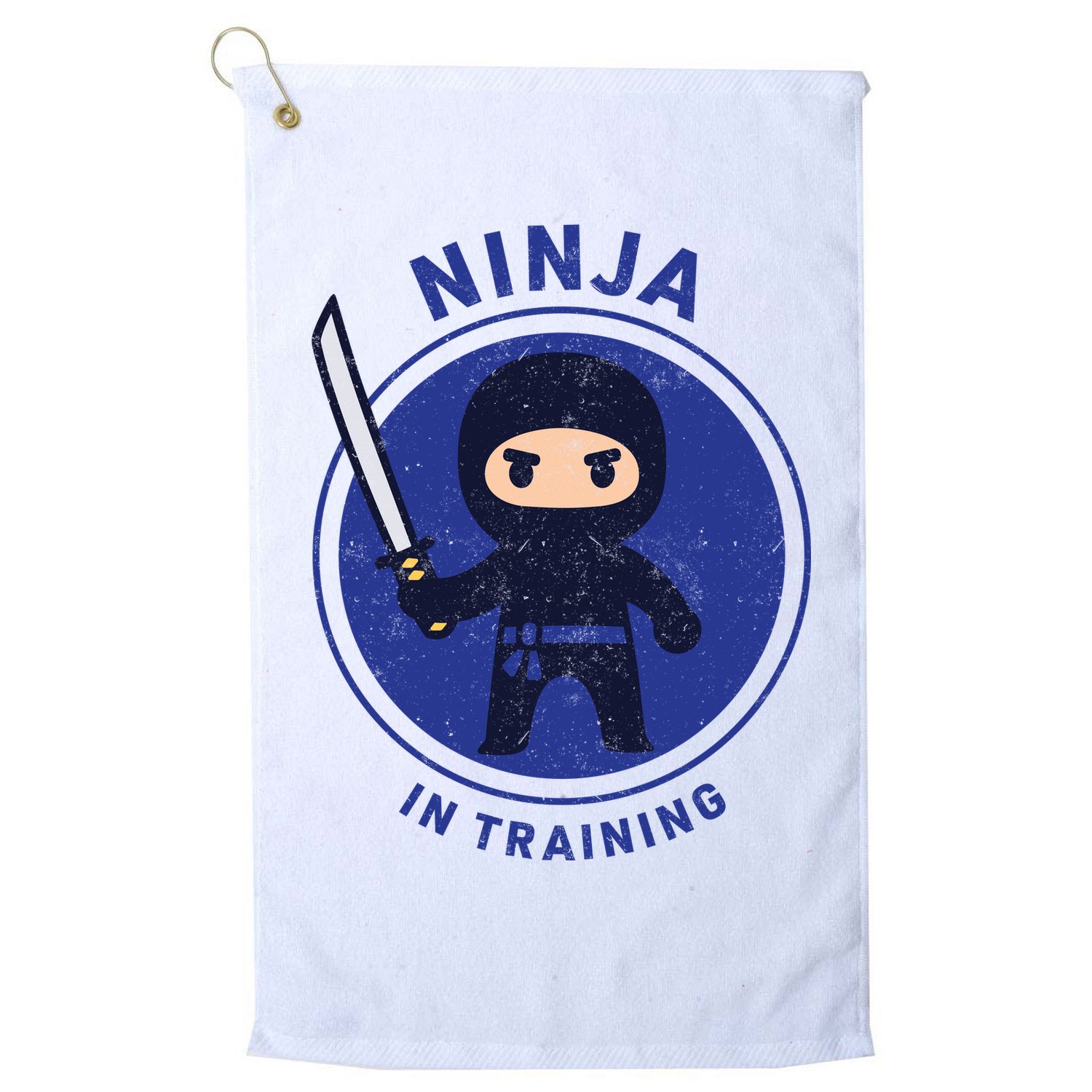 Ninja In Training Sword Golf Towel
