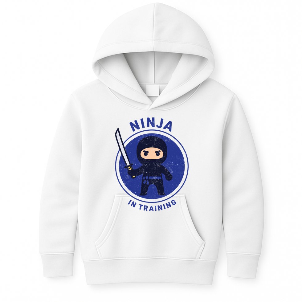 Ninja In Training Sword Kids Hoodie