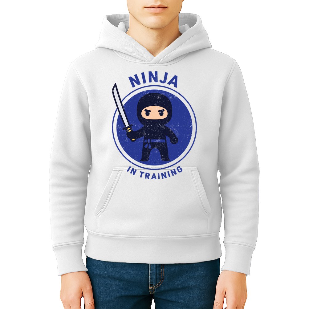 Ninja In Training Sword Kids Hoodie