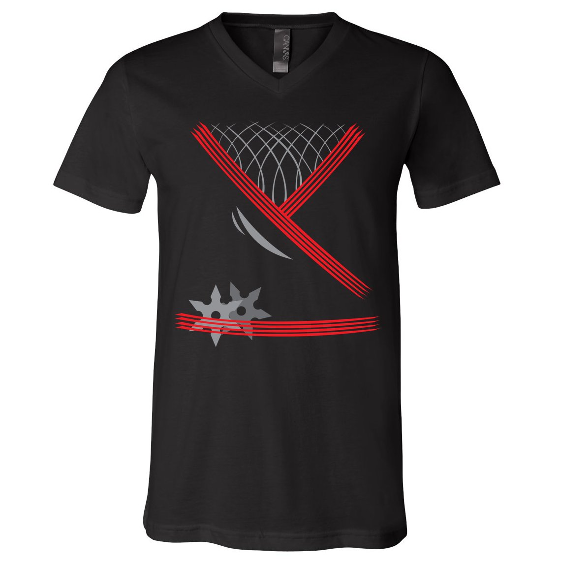 Ninja Outfit Halloween Costume V-Neck T-Shirt