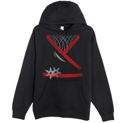 Ninja Outfit Halloween Costume Premium Pullover Hoodie