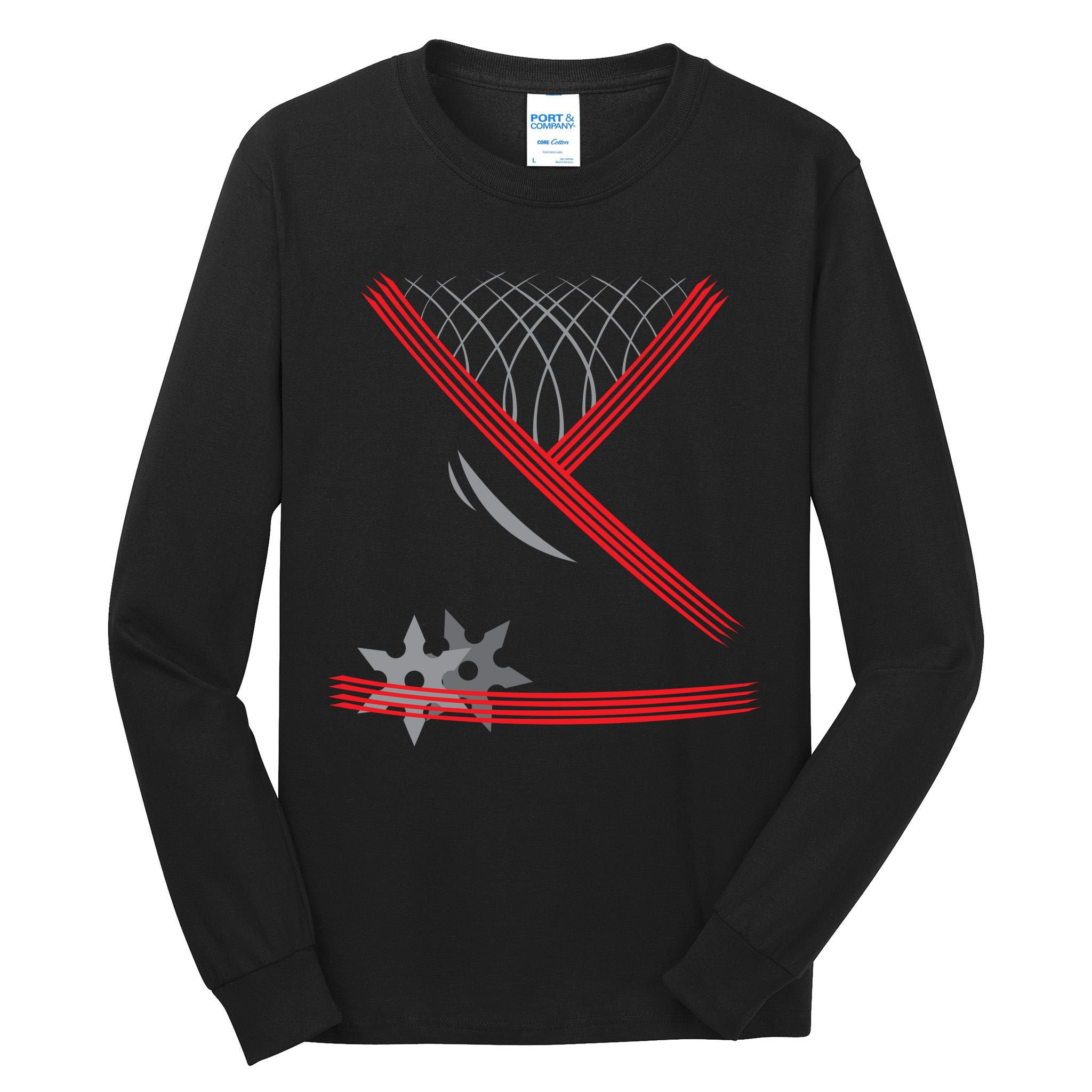 Ninja Outfit Halloween Costume Tall Long Sleeve T-Shirt