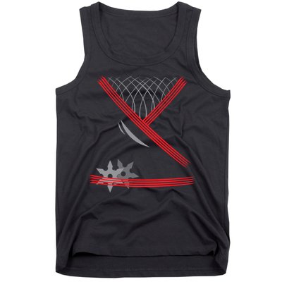 Ninja Outfit Halloween Costume Tank Top