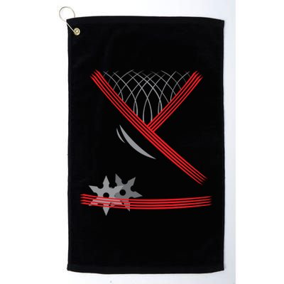 Ninja Outfit Halloween Costume Platinum Collection Golf Towel