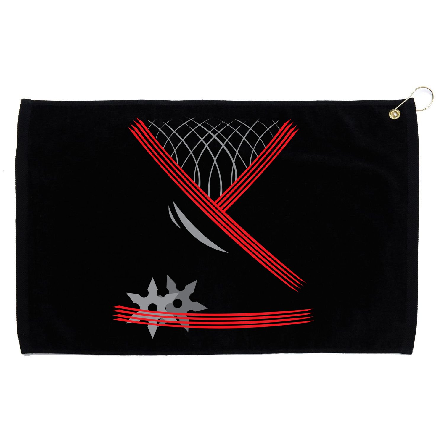 Ninja Outfit Halloween Costume Grommeted Golf Towel