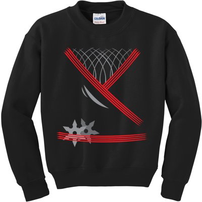 Ninja Outfit Halloween Costume Kids Sweatshirt