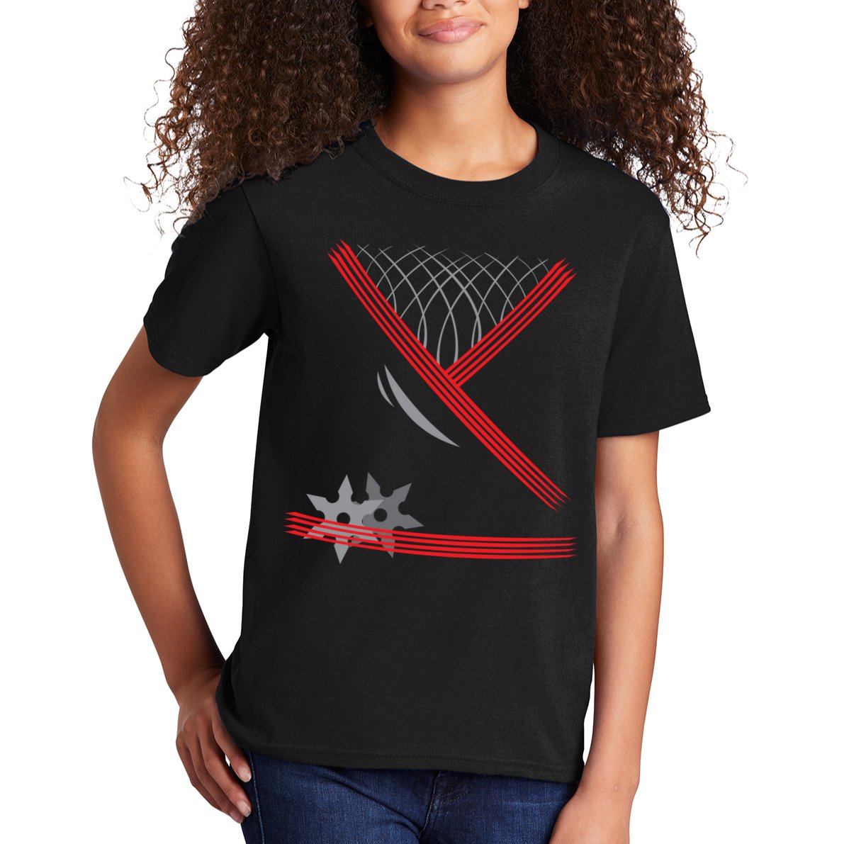 Ninja Outfit Halloween Costume Kids T-Shirt
