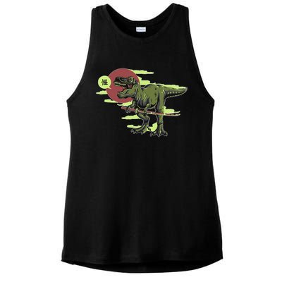 Ninja T-Rex Ladies PosiCharge Tri-Blend Wicking Tank