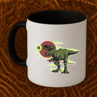 Ninja T-Rex Mug