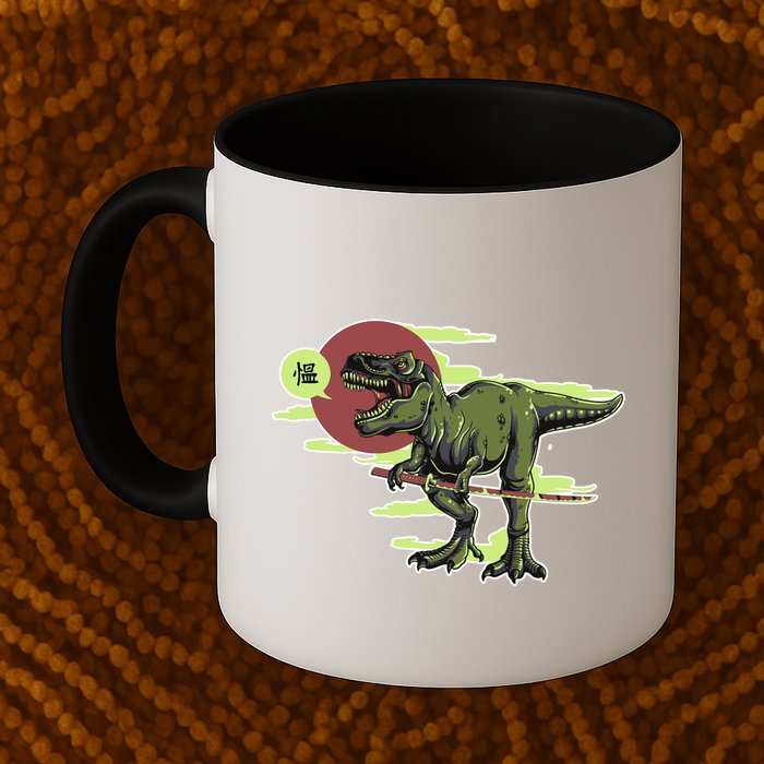 Ninja T-Rex Mug