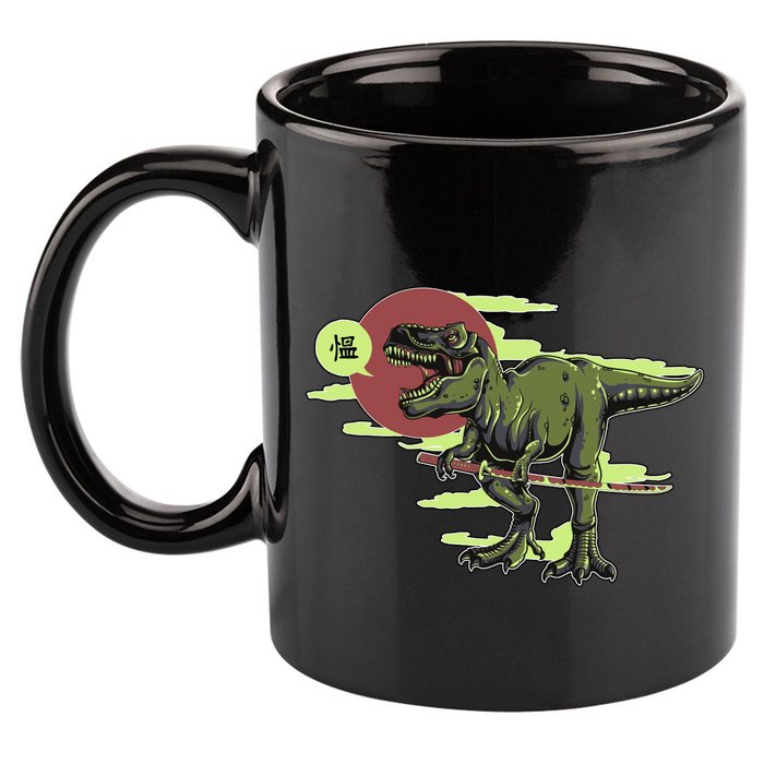 Ninja T-Rex 11oz C Handle Ceramic Mug