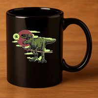Ninja T-Rex 11oz C Handle Ceramic Mug
