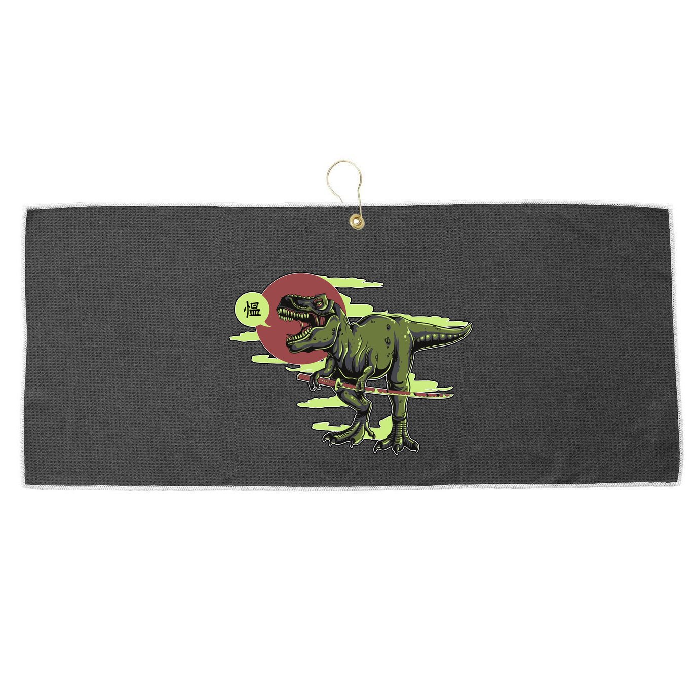 Ninja T-Rex Large Microfiber Waffle Golf Towel