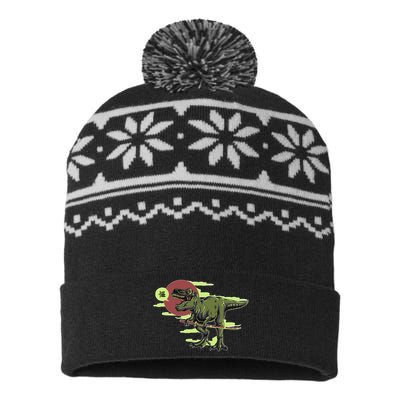 Ninja T-Rex USA-Made Snowflake Beanie