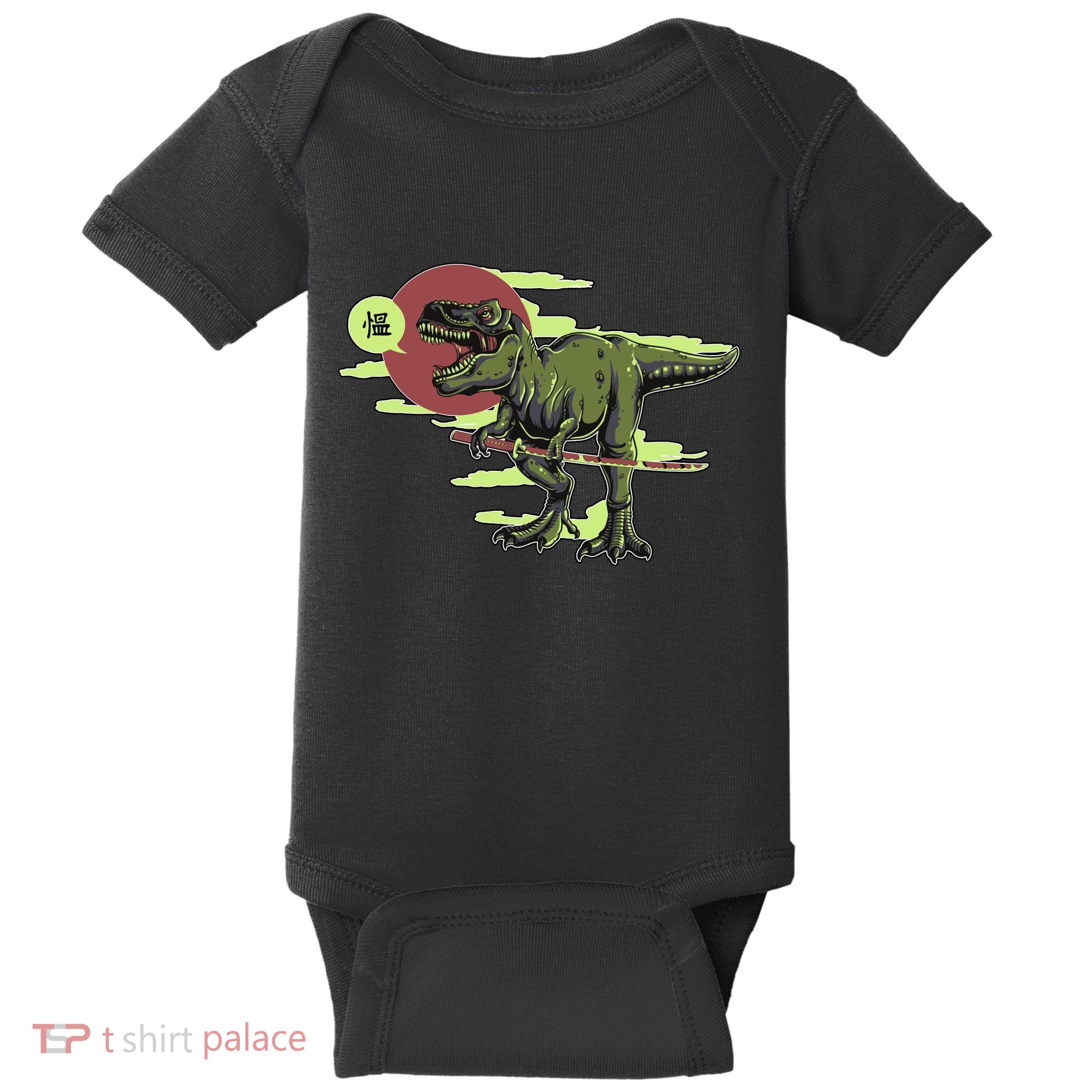 Ninja T-Rex Baby Bodysuit