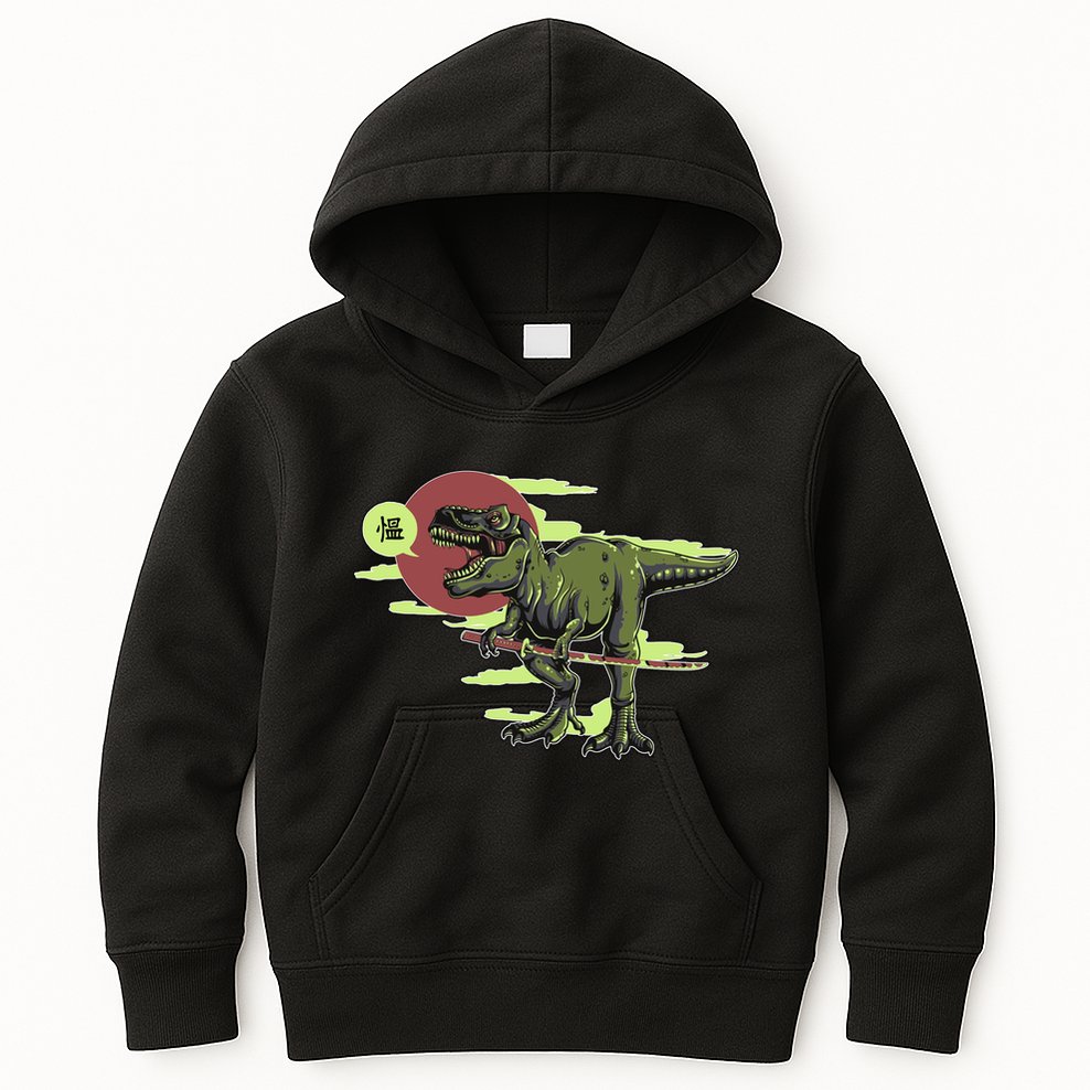 Ninja T-Rex Kids Hoodie