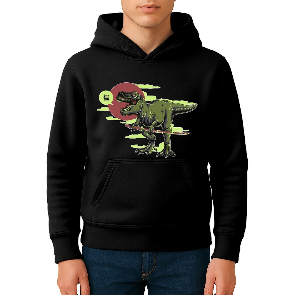 Ninja T-Rex Kids Hoodie