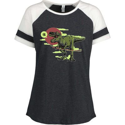 Ninja T-Rex Enza Ladies Jersey Colorblock Tee