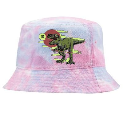 Ninja T-Rex Tie-Dyed Bucket Hat