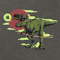 Ninja T-Rex Cotton Canvas Backpack