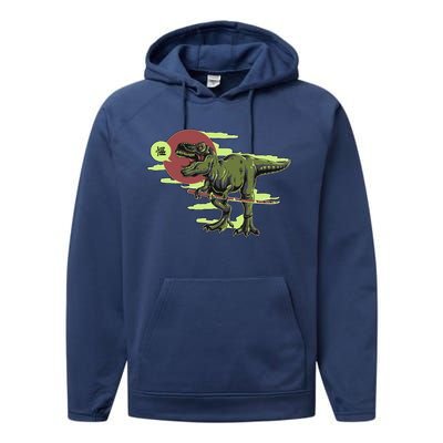 Ninja T-Rex Performance Fleece Hoodie