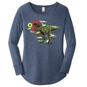 Ninja T-Rex Women's Perfect Tri Tunic Long Sleeve Shirt