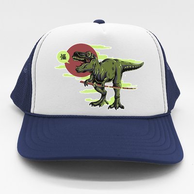 Ninja T-Rex Trucker Hat