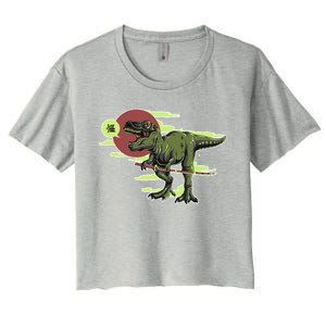 Ninja T-Rex Women's Crop Top Tee