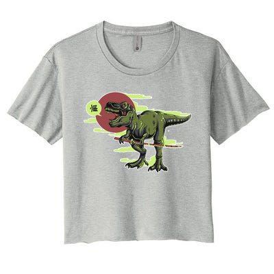 Ninja T-Rex Women's Crop Top Tee