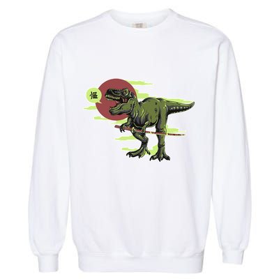 Ninja T-Rex Garment-Dyed Sweatshirt
