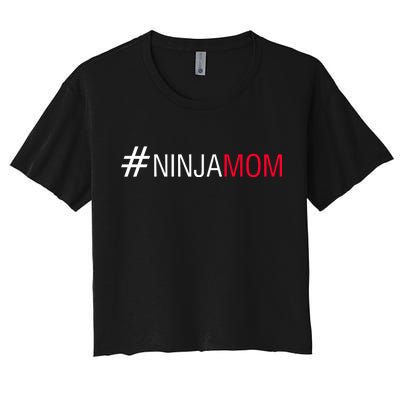 #NinjaMom Women's Crop Top Tee