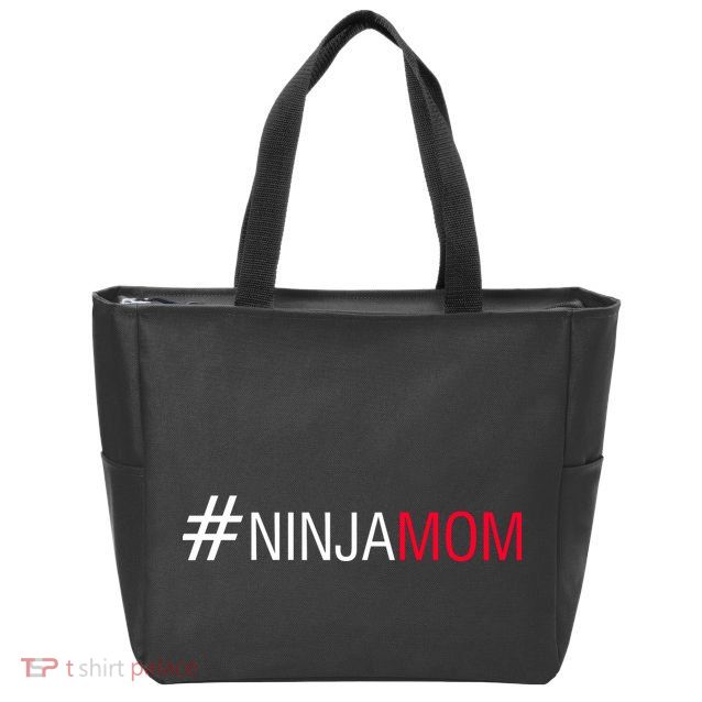 #NinjaMom Zip Tote Bag