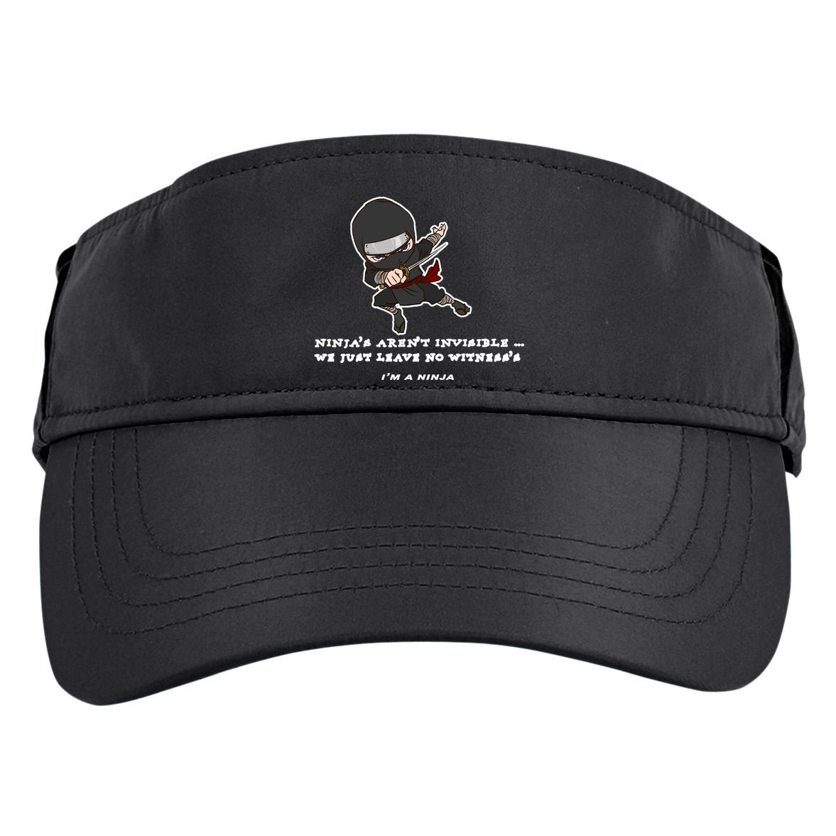 Ninjas Aren't Invisible Leave No Witnesses Adult Drive Performance Visor